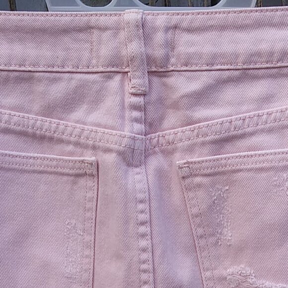PacSun Women's Pale Pink Distressed Mini Skirt - 24 (XS-XXS) - See Measurements - Picture 13 of 15